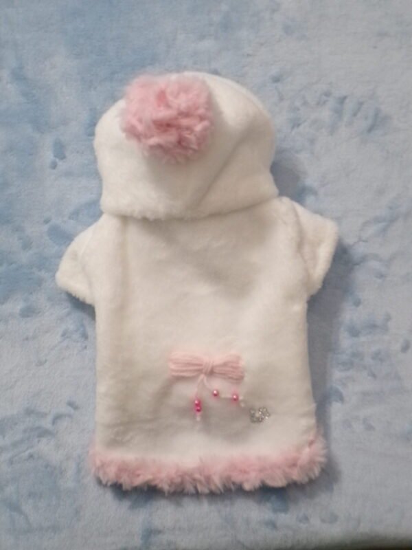 Cappottino bianco /rosa mod.005