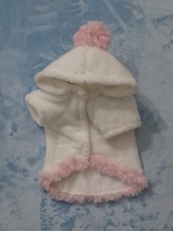 Cappottino bianco /rosa mod.005