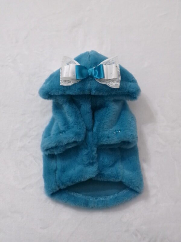 Cappottino peluche blu