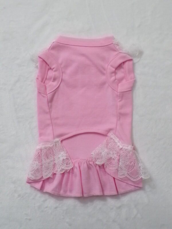 Vestitino rosa/bianco mod.002