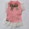 Vestitino rosa pesca/bianco