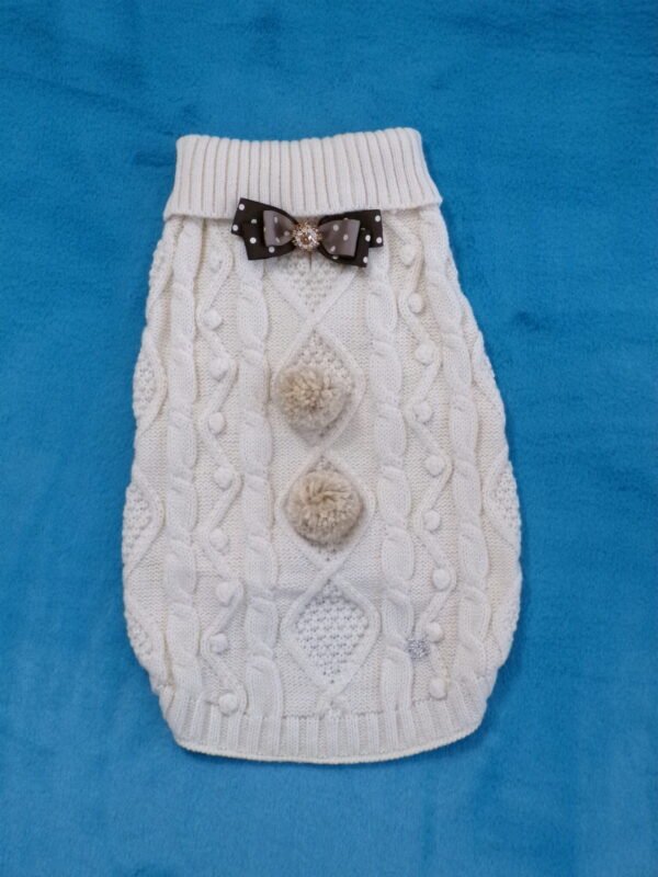 Maglioncino bianco ghiaccio