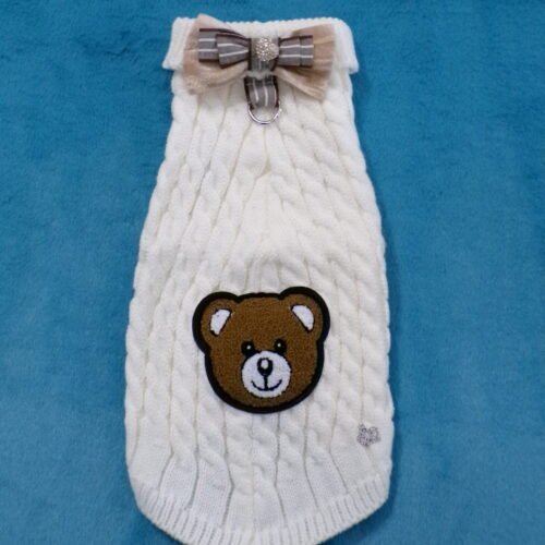 Maglioncino bianco con orso