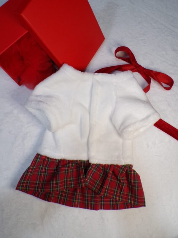 Vestitino bianco/scozzese