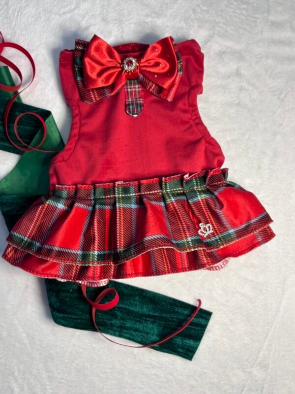 Vestitino rosso/scozzese