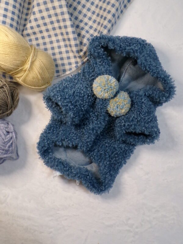 Felpa teddy jeans bluette