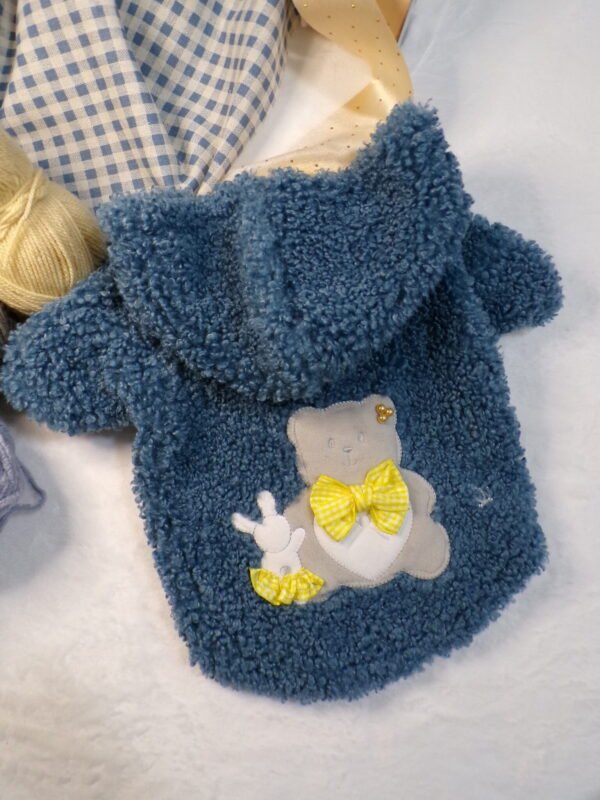 Felpa teddy jeans gialla