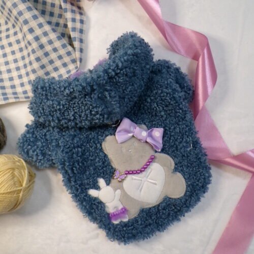 Felpa teddy jeans lilla