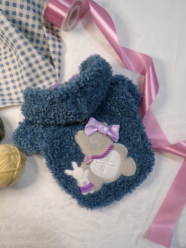 Felpa teddy jeans lilla